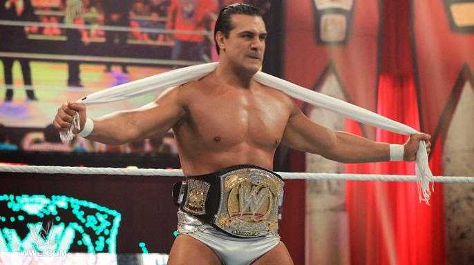 Alberto del Río durante su tiempo en la wwe.