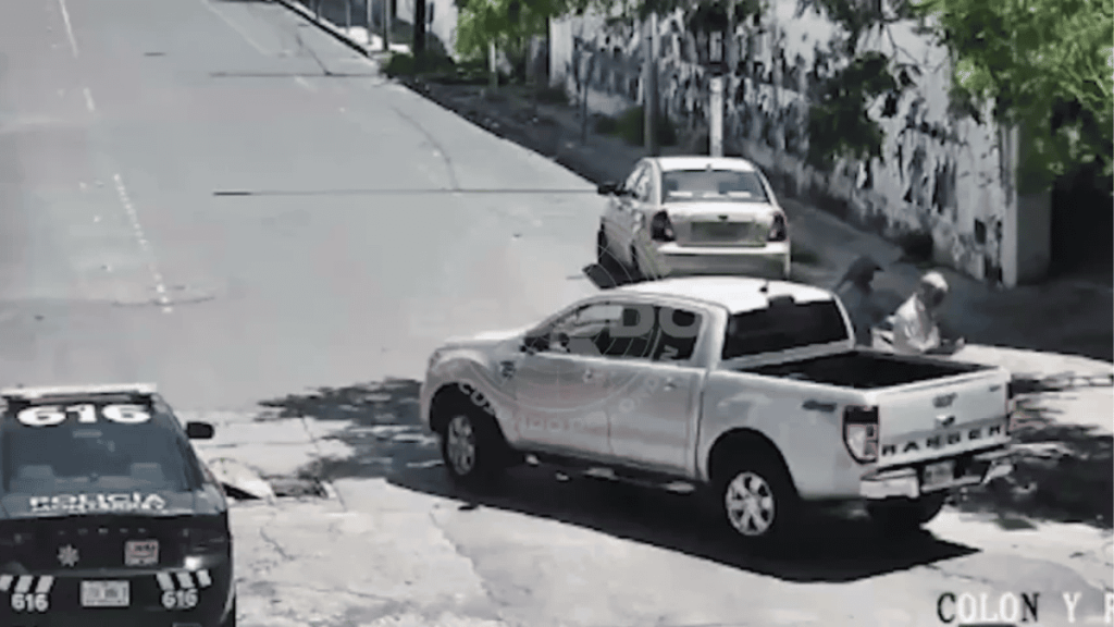 policía de monterrey arrestó a un hombre en la colonia industrial