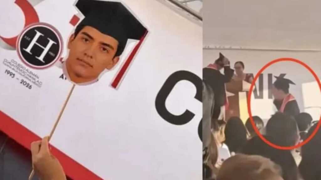 Gilberto Mora se graduó de la prepa en Tijuana