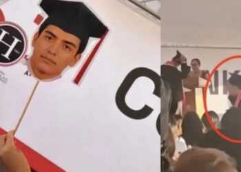 Gilberto Mora se graduó de la prepa en Tijuana