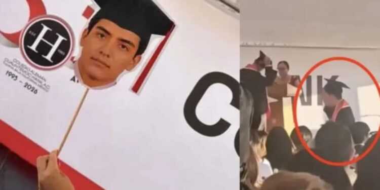 Gilberto Mora se graduó de la prepa en Tijuana